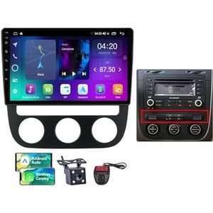 Android 13 10 Inch 2 Din QLED Autoradio Voor Volkswagen Jetta 5 2005-2010 - Camera DVR GRATIS - Steun Carplay Android Auto DSP Stuurwiel FM RDS DAB WIFI 4G Bluetooth Split-Screen(A,NF-1)