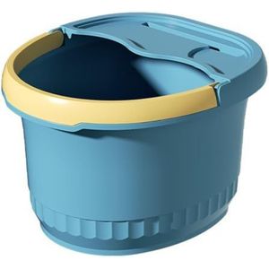 PA-DABAOO Draagbare Voetbad Emmer, Plastic Voetbadbad, Voetmassage -Emmer, Voet Ontspannende Kuip, Grote Voetbad Emmer Met Handvat, Geschikt Om Te Wassen En Te Weken,Blue s
