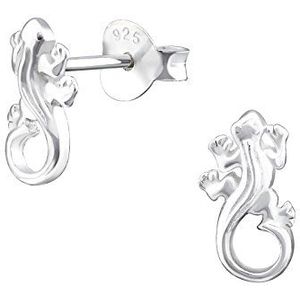 Monkimau Oorstekers voor meisjes, gecko, Salamander, van 925 sterling zilver