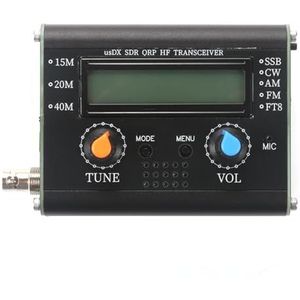 Aboiled Draagbare korte golf radio transceiver USDX SDR QRP-transceiver 3-bands amateurradio met handmicrofoon