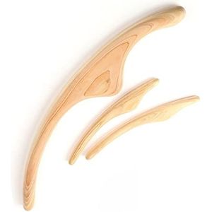 Professionele Natuurlijke Houten Schraper voor Vetverbranders, Rug, Schouder, Nek, Taille Been, Lichaamsmassage, Therapie, Afslanken, Gereedschap, 1 Set (Kleur: 2 stuks Set Massager)