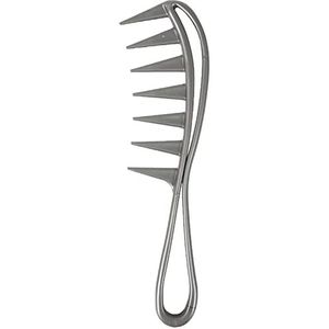 Extra brede tandenkam, ABS grote ontwarrende kam, kapselgereedschap voor haaientanden, krulkam met brede tanden, brede krulkam voor het ontwarren van krullend haar, houdt haar pluizig