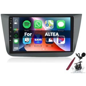Android 15 Auto Stereo Radio voor S-eat Altea (2004-2016) 9 inch 2K Aanraakscherm 2000 * 1200 Android hoofdunit multimedia speler met Carplay, GPS Navi, BT 5G, WiFi, DSP, SWC,K3 pro