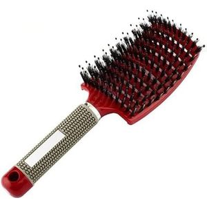 Voremy Ultra Detangler Magic Brush, Anti-Static Boar Bristle Hair Brush, Fast Blow Drying Hairstreaq Detangling Brush, Wet Or Dry Use For Men,Women, Kid Long,Thick,Thin,Curly, Tangled Hair (Golden)
