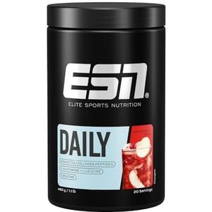 ESN Daily, Appel Cranberry, 480 g, 1.1 lbs, 20 Porties - Poeder met Bioactieve Collageen Peptiden, L-Glutamine, Creatine en L-Leucine, Gemaakt in Duitsland, Laboratorium Getest