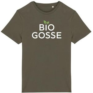 Bio Gosse T-shirt - voor heren - Bedrukt in Frankrijk - 100% biologisch katoen - Verjaardagscadeau Humor Origineel Grappig, Kaki, M
