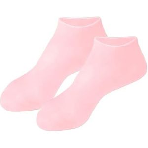 1 paar hydraterende anti-droge gebarsten plantaire bescherming exfoliërende siliconen sokken voetverzorging elastische sokken (Color : Pink, Size : One size)