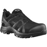 HAIX Black Eagle Safety 40.1 low/black-black: S3 schoen met extra demping. ESD, waterdicht & metaalvrij. UK 10 / EU 45