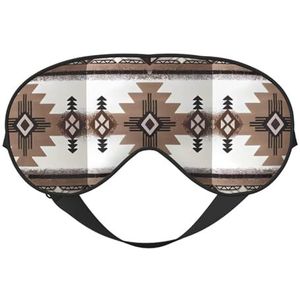 Aborigines Uniseks elastische verstelbare gesp ontwerp verduisterende slaap oogmasker voor thuis reizen yoga kantoor dutje