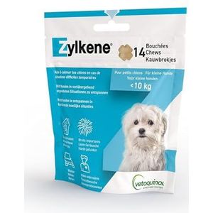 Vetoquinol - Zylkene Zylkenee 75Mg 14 Kauwtjes Voor Honden En Katten, 1er Pack (1 X 0,03 Kilogram) 75 mg