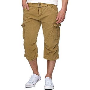 Cargobroek - Effen - Katoen - 3/4 Lengte - Regular Pasvorm