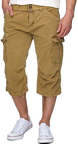 Cargobroek - Effen - Katoen - 3/4 Lengte - Regular Pasvorm