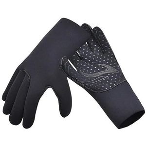 Rubberen handschoenen Super stretchstof Winterzwemhandschoenen Warme heren Dames surfspeerduikuitrusting (Color : 3MM Black, Size : M)