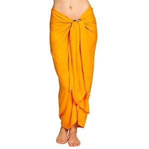 PANASIAM Sarong uni yellow orange, 190x116cm
