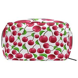 MONTOJ Fruit rode kersen make-up Zip Pouch cosmetische zakken