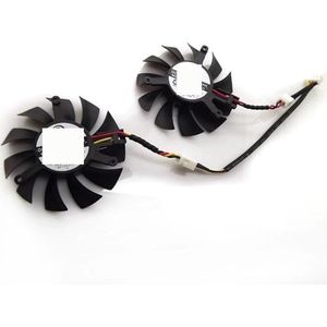 PLD06010S12L 55mm 12V 0.20A 3Pin VGA Fan For MSI N440GT for Blizzard V5 Graphics Card Cooling(PLD06010S12L-Pair)