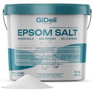 GiDeli - Epsom Zout - Badzout - 10 kg - Magnesiumsulfaat - Farmaceutische Kwaliteit