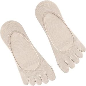 Womens teen gescheiden onzichtbare sokken ademend katoen siliconen grip antislip laag gesneden niet tonen ontwerp boot sokken kousen