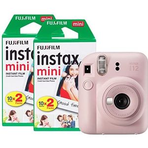 Fujifilm INSTAX Mini 12 Instant Camera met 40 Shot Film Pack - Blossom Pink
