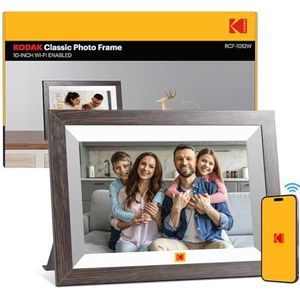 KODAK 10,1 inch WiFi digitale fotolijst, 32 GB, 1280 x 800 HD, IPS-touchscreen, auto-rotatie, deel foto's en video's met vrienden en familie via KODAK app