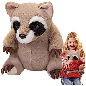 Pluche Dieren Knuffels | Koala Wasbeer Panda Design GevulPluche | Schattig knuffeldier vorm van speelgoed, knuffeldier knuffelige metgezel voor kinderen jongens meisjes Qiongni