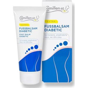 Voetbalsem Diabetic Camillen 60, voetcrème met urea, kamille, droge voeten, diabetici, 100 ml