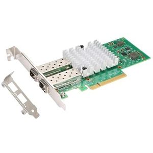 QSFPTEK 10G SFP+/2.5G-T netwerkkaart, Bcm57810s (2xsfp+), Eén Maat