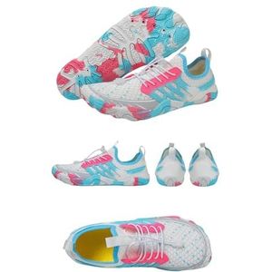Wandelen Blotevoetenschoenen Vrouwen Mannen, Blotevoetenwaterschoenen voor Vrouwen Mannen, Brede Teen Box, Slip On, voor Wandelen Gym Workout Trail Running, roze, 38.5 EU