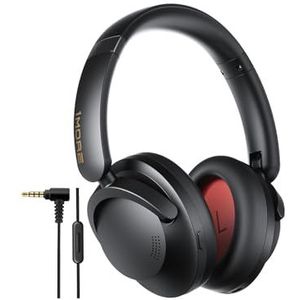1MORE Sonoflow Pro Draadloze Bluetooth-Hoofdtelefoon, Oordopjes met Actieve Ruisonderdrukking, Over Ear Oortelefoons met Ldac, Hi-Res-Geluid, Bluetooth 5.4, 100H, Comfortabele Pasvorm (Zwart)