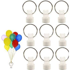 Mandeep 10 stuks ballongewichten voor heliumballonnen, gewichten kunststof voor bruiloft, verjaardag, feestdecoratie