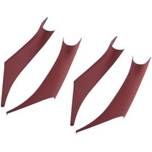 Voor BMW X3 X4 IX3 G01 G04 Interieurdeurgreepafdekking, Decoratieve Beschermingslijst Voor Voertuiginterieur Auto Binnendeurgreep(Volcano Red 4 front and rear)