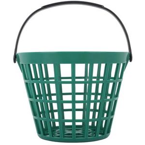 Aeun Golfbalmand, robuuste groene golfbalmand, stapelbaar nylon kunststof, voor clubs (ruimte voor maximaal 50 stuks)