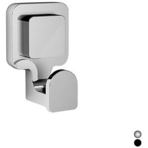 2 stuks kleerhangers serie Kara, zwart, 6 x 9,4 x 5,3 cm