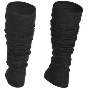 Ateena Moderne Beenwarmers Voor Ballet, Dans, Sport Aerobics, Warming-up, Warm en Comfortabel, Katoenen Been Warmer Voor Dames, Zwart, Gauntsocks één Maat