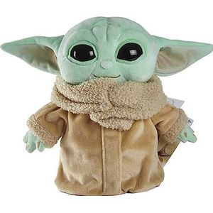 Mattel Star Wars The Child Plush Toy, 8-in Small Yoda Baby Figure from The Mandalorian, Collectible Stuffed Character for Movie Fans of All Ages, 3 and Older, Green, Model Number: GWH23