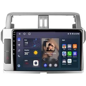 Android 12 Auto Stereo MP5 Player 9'' Screen Autoradio Voor Toyota Land Cruiser Prado 150 2014-2017 Car-play Android Auto GPS-navigatie Bluetooth RDS FM AM DAB+ Radio Stuurbediening Voice Control(4