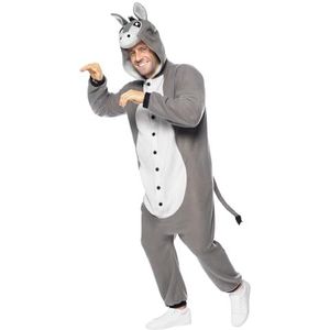 FUNIDELIA - Ezel Kostuum - Bruin - Onesie voor Volwassenen