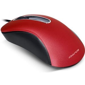 ADVANCE s-060bk muis voor laptop rood