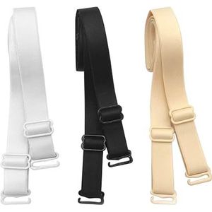 ShirazO - Verstelbare Beha-bandjes - Zwart - 1.8 cm - Antislip