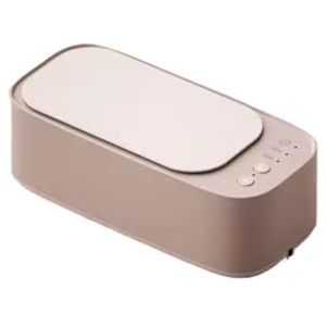 Ultrasoon glazen reinigen 45 kHz ultrasoon sieraden reinigingsmachine Hoogfrequente reinigingstiming for(Pink)