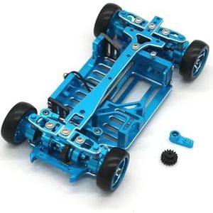 IWBR Mini 1/28 RC Autoracen Drift DIY-montageframe (Size : Blue)