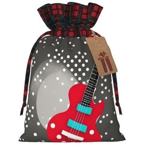 Polka Dot Music Note Exquisite Trekkoord Kerst Gift Tassen, Herbruikbaar, Voor Uitzonderlijke Geschenkervaringen