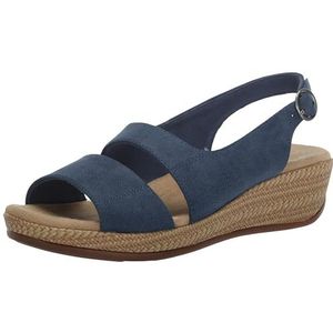 Easy Street Dames Gannett Wedge Sandaal, Navy, 4 UK, marineblauw, 4 UK Wide