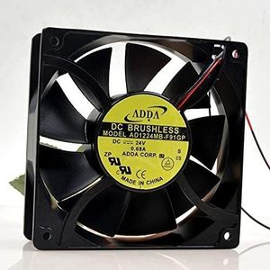For 181.6CFM, 3800RPM, Double Ball Bearing, 2-Wire Design High-Performance 12CM 24V AD1224MB-F91GP Inverter Fan - LMNCBVYA(Plastic frame)