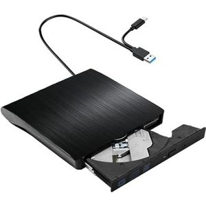 Externe dvd-drive USB 3.0 Type-C draagbare speler for laptop-pc CD DVD +/-RW ROM-brander Schrijver for desktop-laptop Windows