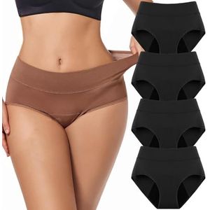 Wasbare Incontinentiebroekjes For Vrouwen Herbruikbaar Lekvrij Ondergoed Met 3-laags Absorberende Kern Comfortabele Slips For Licht Urineverlies(4pcs-a,XS)