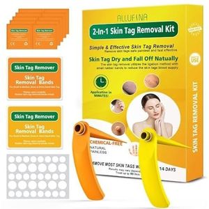 OBEST Skin Tag Remover Kit, Tool Kit Skin Tag Remover Apparaat, acne pen, verwijderen van schoonheidskorrels uit het vlees, verwijderen van wratten, veilige huidtips verwijderen steelwarts