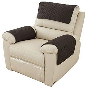 3-delige armleuninghoezen, bankarmhoezen Fauteuilhoezen met opbergvakken Armleuningbeschermer Hoofdsteunhoes Fauteuil Hoes voor fauteuil, stoel, loveseat sofa-I-1-zits (3 stuks)