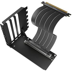 Antec Verticale GPU-beugel, PCI-E 4.0 x16 High Speed Flexibele Extender Card Extension Port 90 Graden Adapter 200 mm (alleen ondersteuning Full-Break PCIE uitbreidingssleuf ATX Case)
