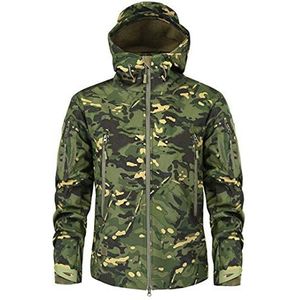Mannen Militaire Camouflage Fleece Tactische Waterdichte Softshell Windbreaker Winter Leger Jas Jacht Jas - - L